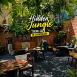 KOMO House Chandigarh cafe jungle theme outdoor seating with greenery aesthetic vibe