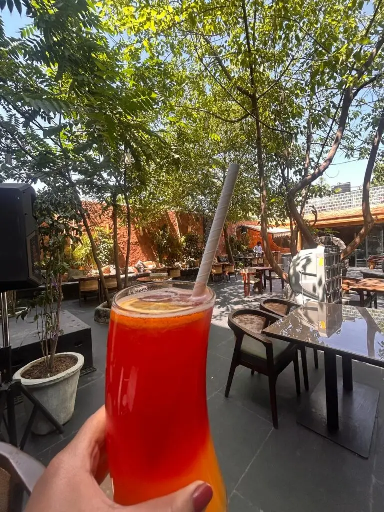 KOMO House Chandigarh cafe Refreshing Mocktail outdoor seating
