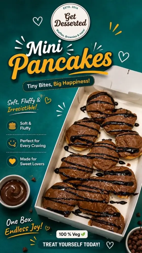 Get Desserted Chandigarh Nutella MiniPancakes