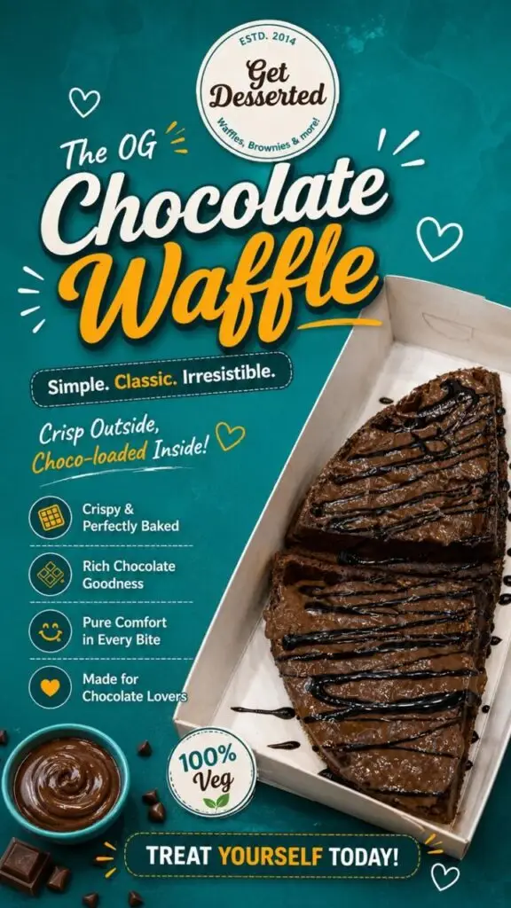 Get Desserted Kunafa Nutella Waffles