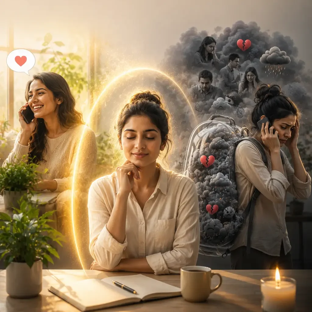 How to stop absorbing other people's emotions A girl who understanding what draining her energy and realising how she can stop absorbing negative energy