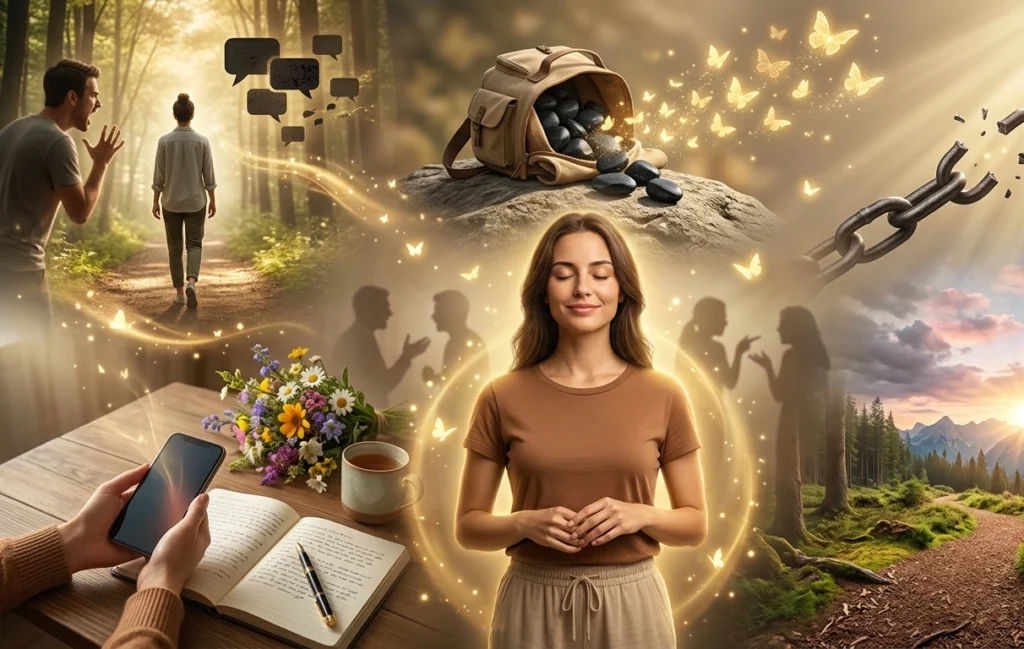 Identify what's darining your energy Protect your peace by protecting your energy through self-awareness, letting go of emotional baggage, and choosing inner peace over unnecessary battles.