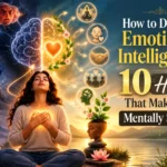 How to develop emotional intelligence through 10 daily habits that improve self-awareness, empathy, emotional balance, resilience, and mental strength.