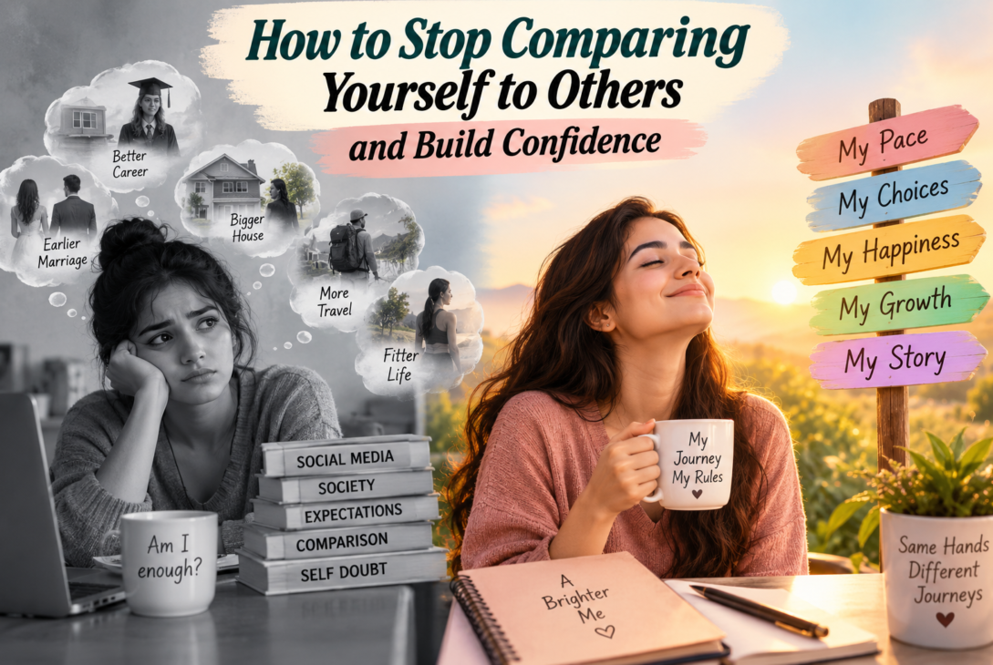 How to stop comparing yourself to others and build confidence by embracing personal growth and self-belief