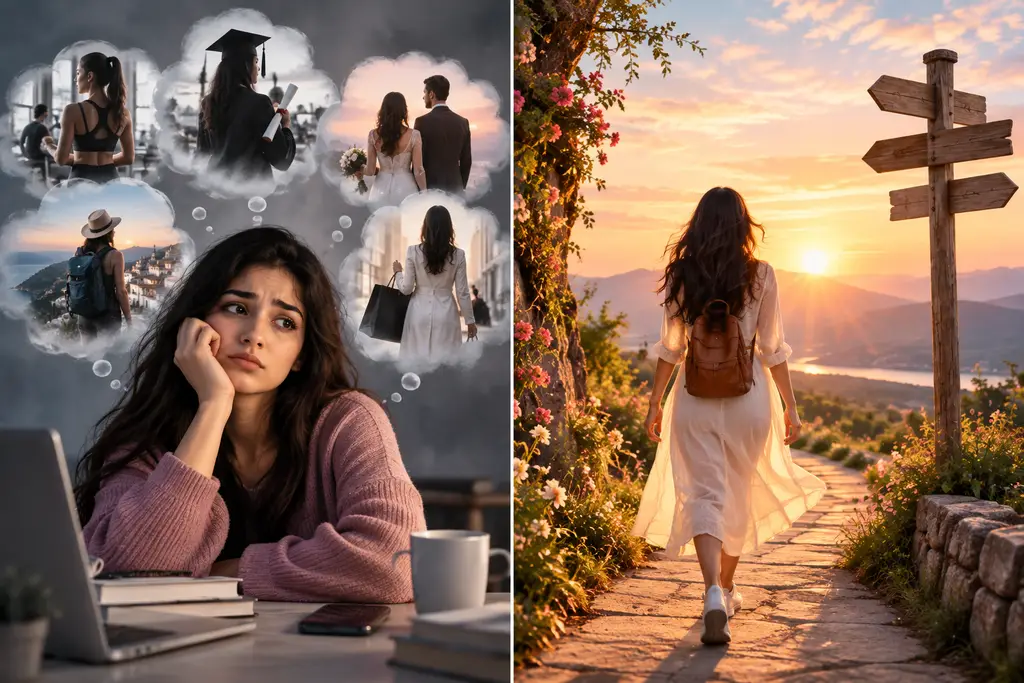 A woman struggling with social comparison while learning how to stop comparing yourself to others and build confidence