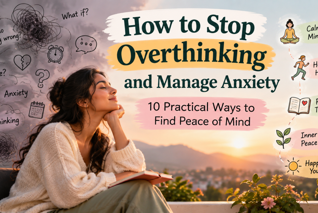 How to stop overthinking and manage anxiety with practical ways to calm your mind